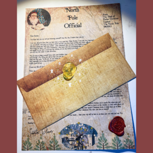 Vintage Style Letter From Father Christmas Wax Sealed Envelope