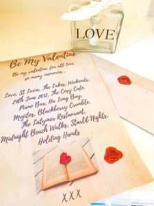 Valentine Love List Vintage Style