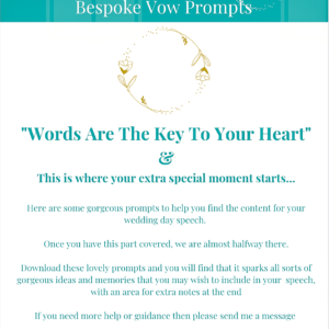 Wedding Prompts For A Gorgeous Speech
