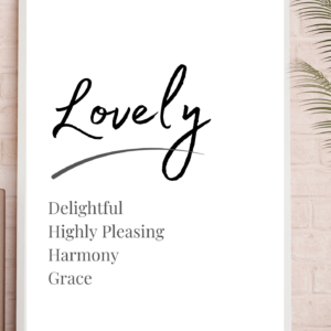 Lovely A4 Print