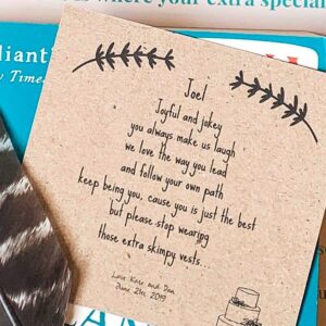 Personalised Poems Wedding Favors