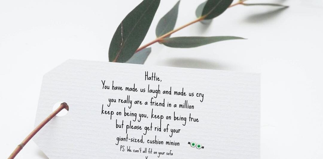 Personalised Poems Wedding Favors