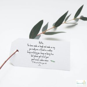 Personalised Poems Wedding Favors