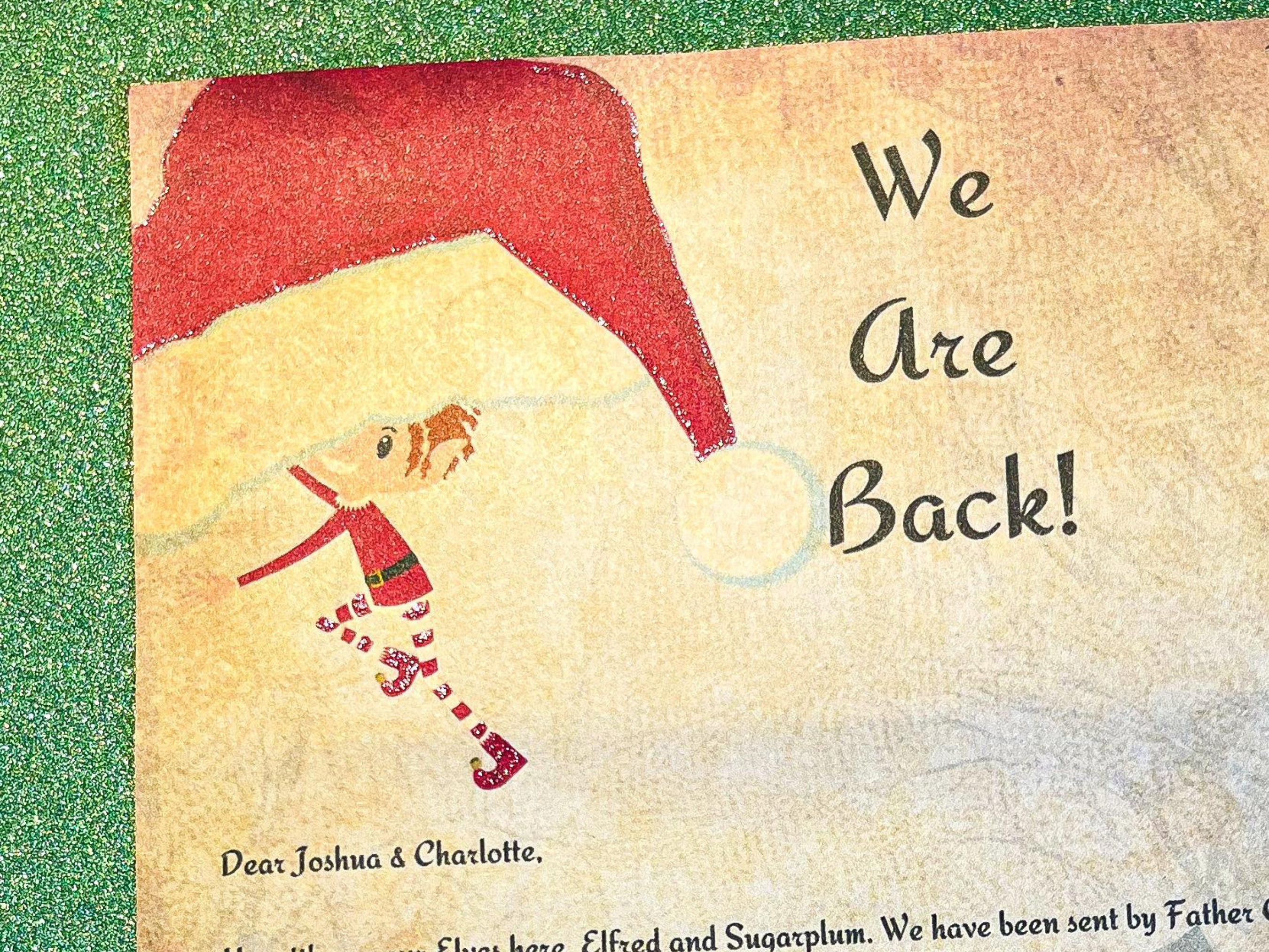 We Are Back Elf Letter - Close Up