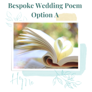 Wedding Poem Book With Love Heart - My Beautiful Pen Wedding Writer