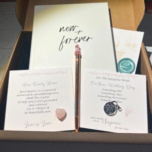 Brides Notes and Wishes Gift Box With Always & Forever Notebook