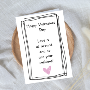 Valentines Day Card Cushions