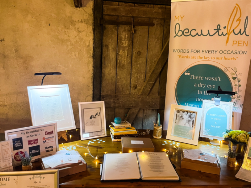 My Table My Beautiful Pen Wedding Writer full table